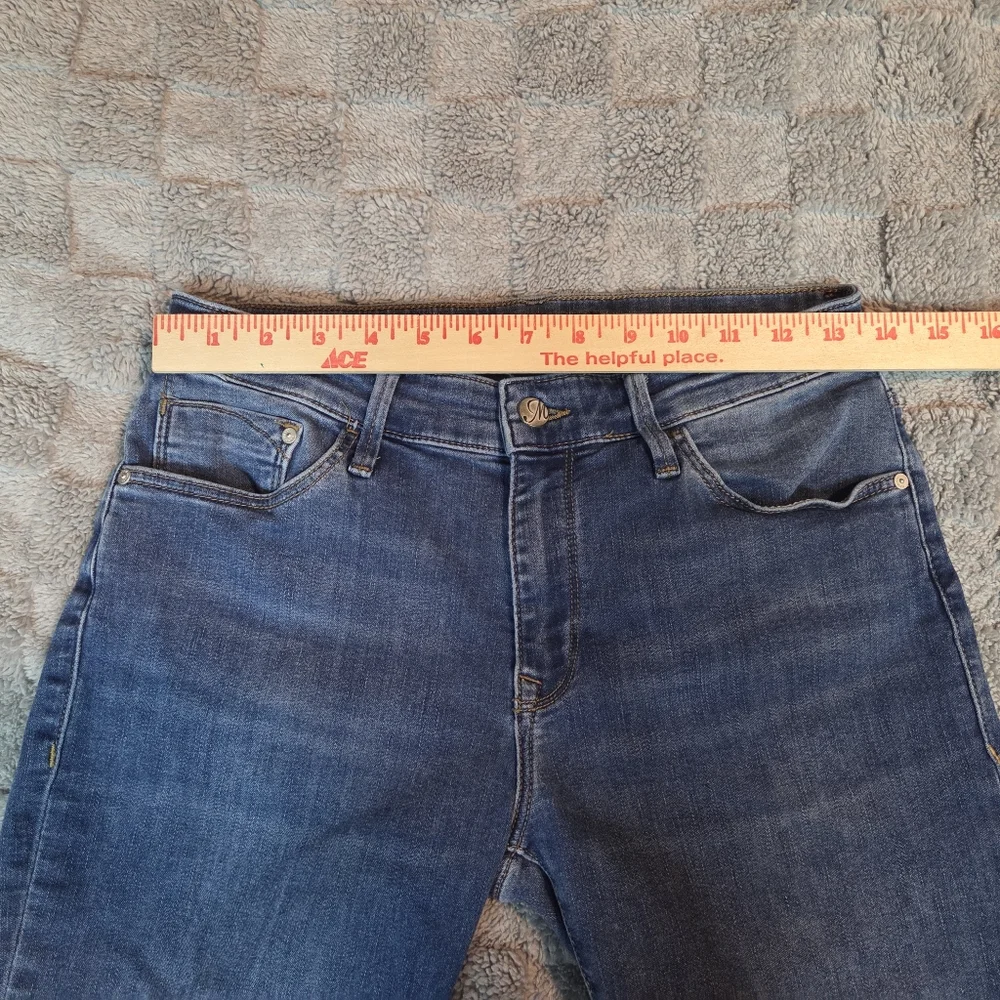 Mavi Jeans Womens 28 Marcia Capri High Rise Cuffed Stretch Blue Denim Cropped - Picture 3 of 13